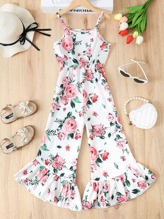 Floral Flare Leg Jumpsuit