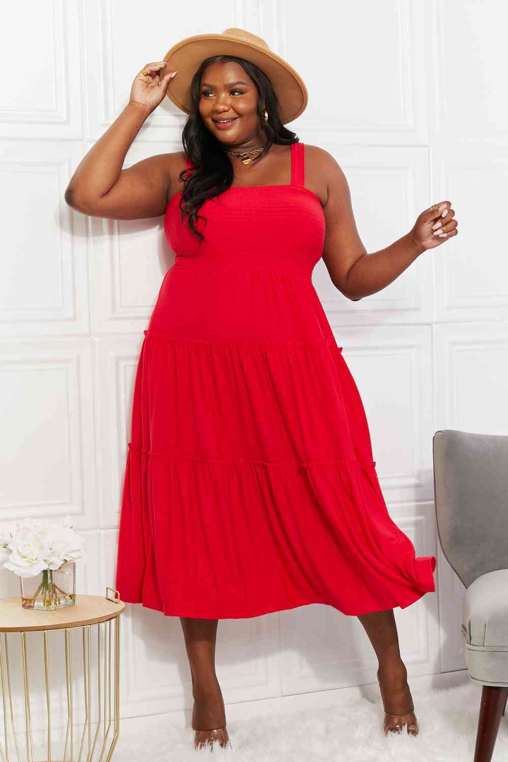 Life's A Picnic Midi Dress