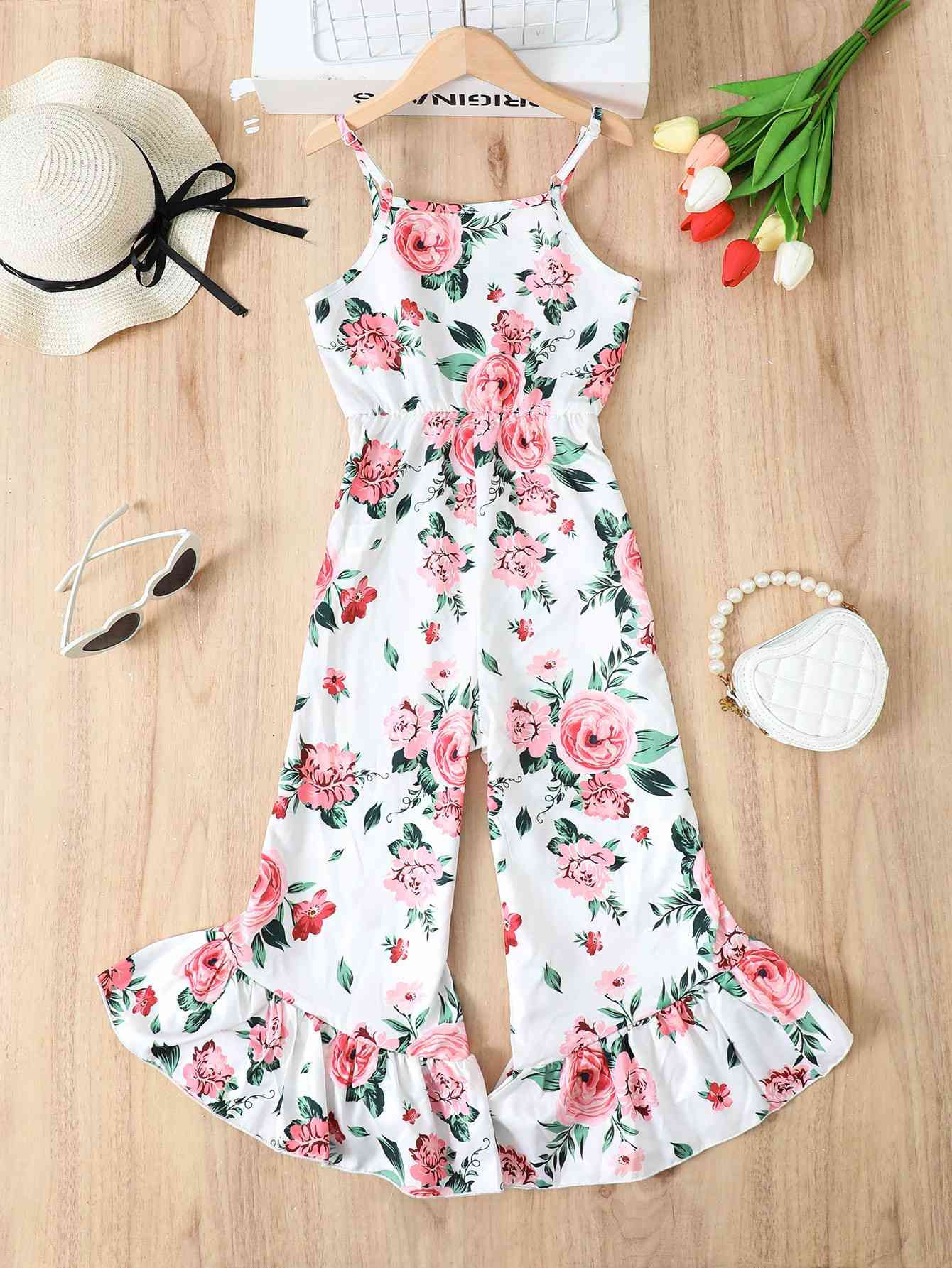 Floral Flare Leg Jumpsuit