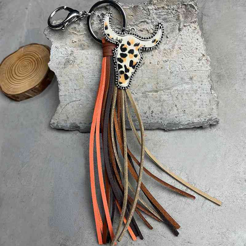 Bull and Fringe Key Chain