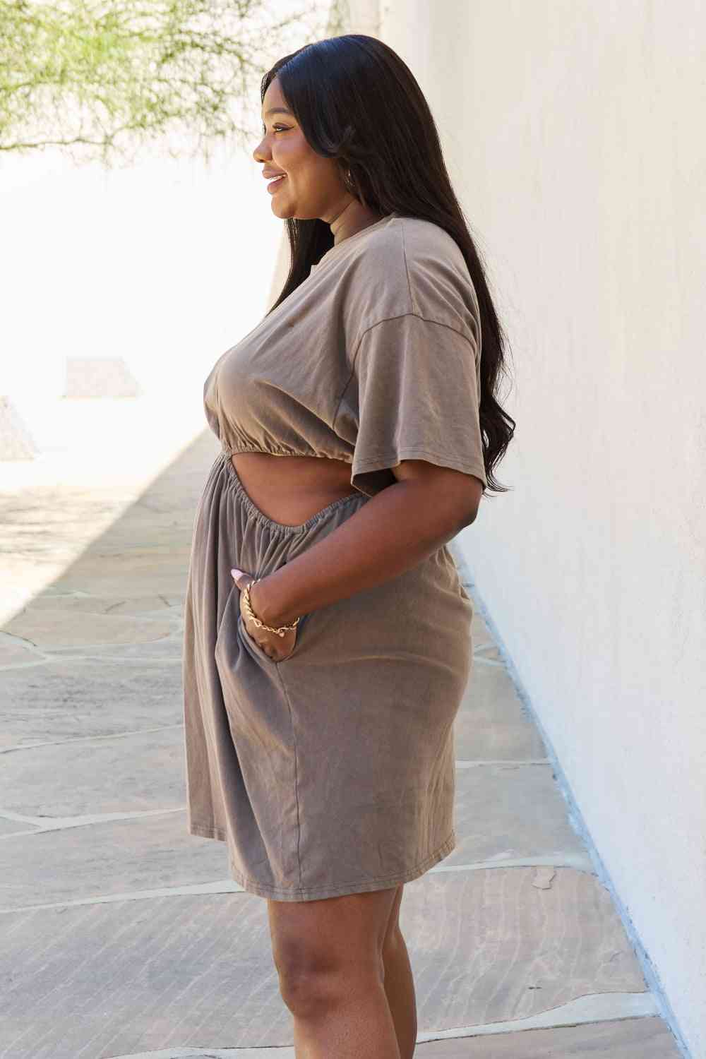 Cutout T-Shirt Dress