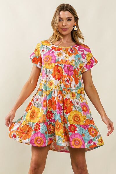 Floral Tiered Dress