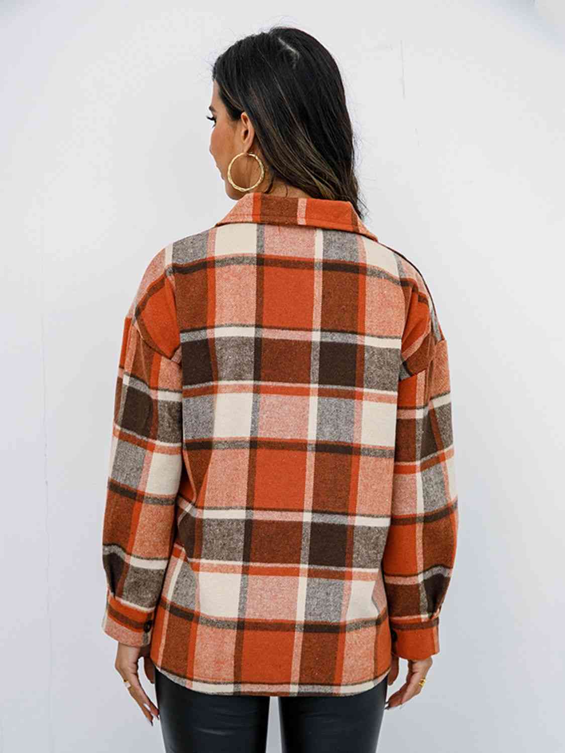 Plaid Button Up Jacket