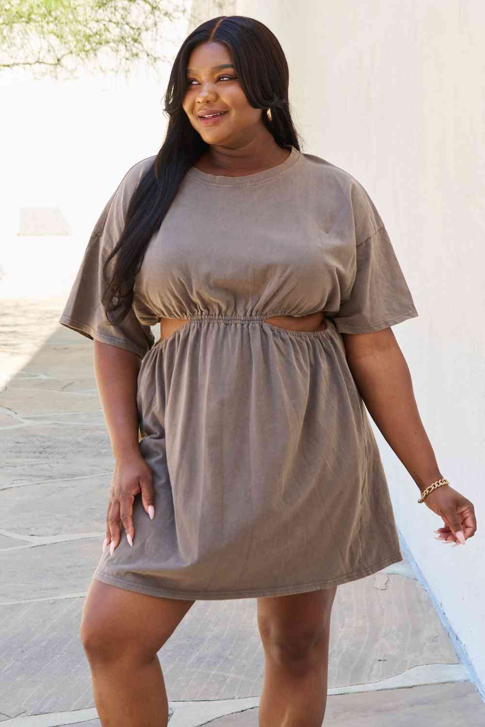 Cutout T-Shirt Dress
