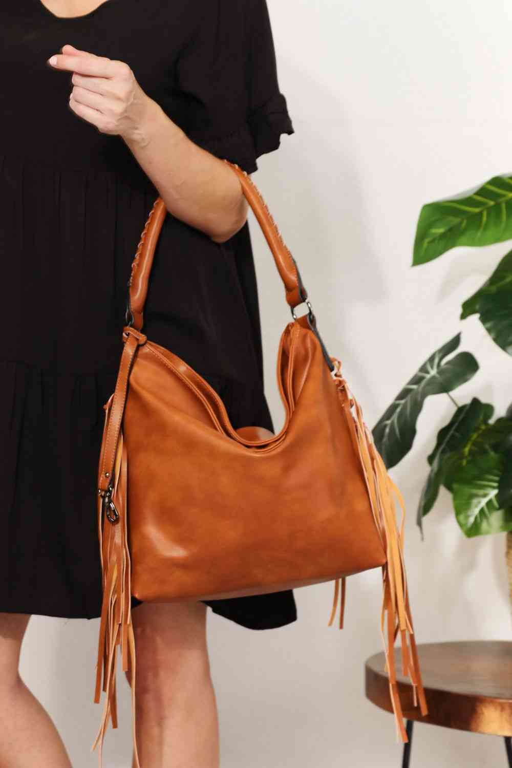 Leather Fringe Bag