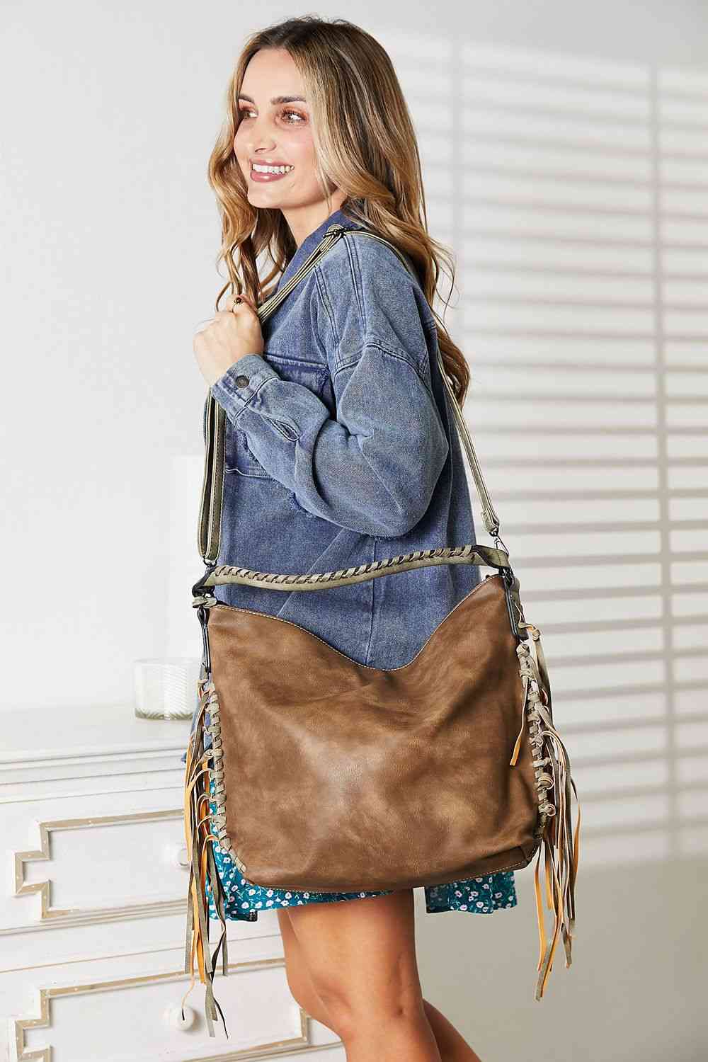Leather Fringe Bag