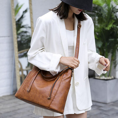 Vegan Leather Tote Bag