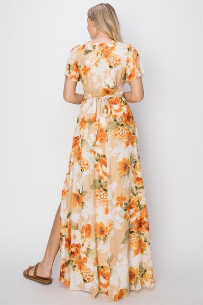 Floral Slit Maxi Dress
