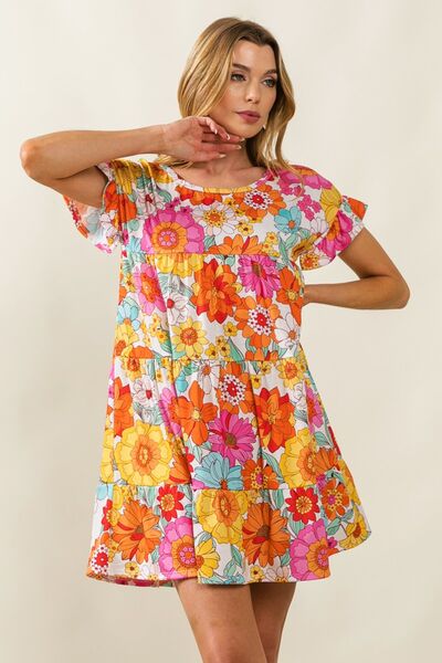 Floral Tiered Dress